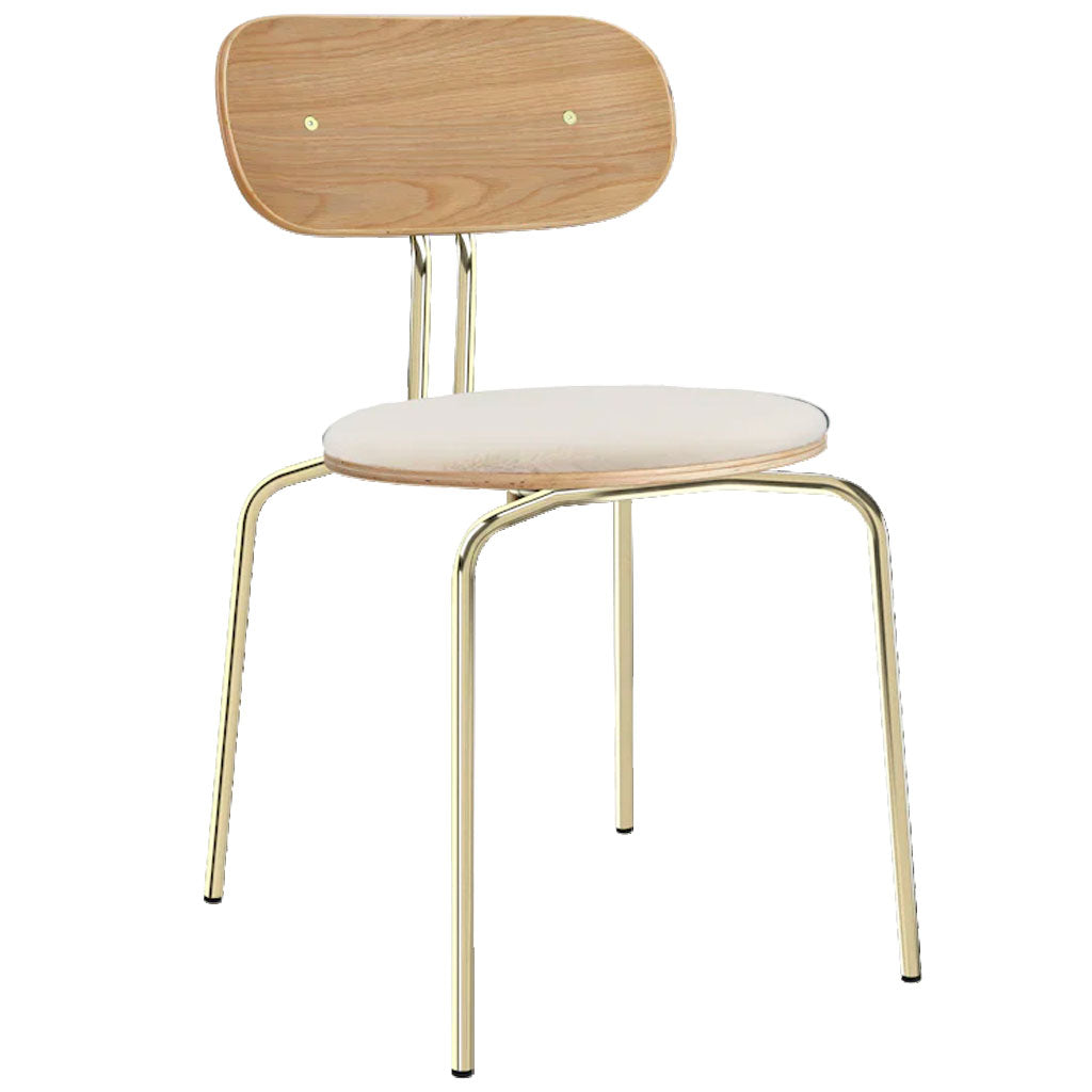 Curious spisebordsstol - Oak/Brass - Umage