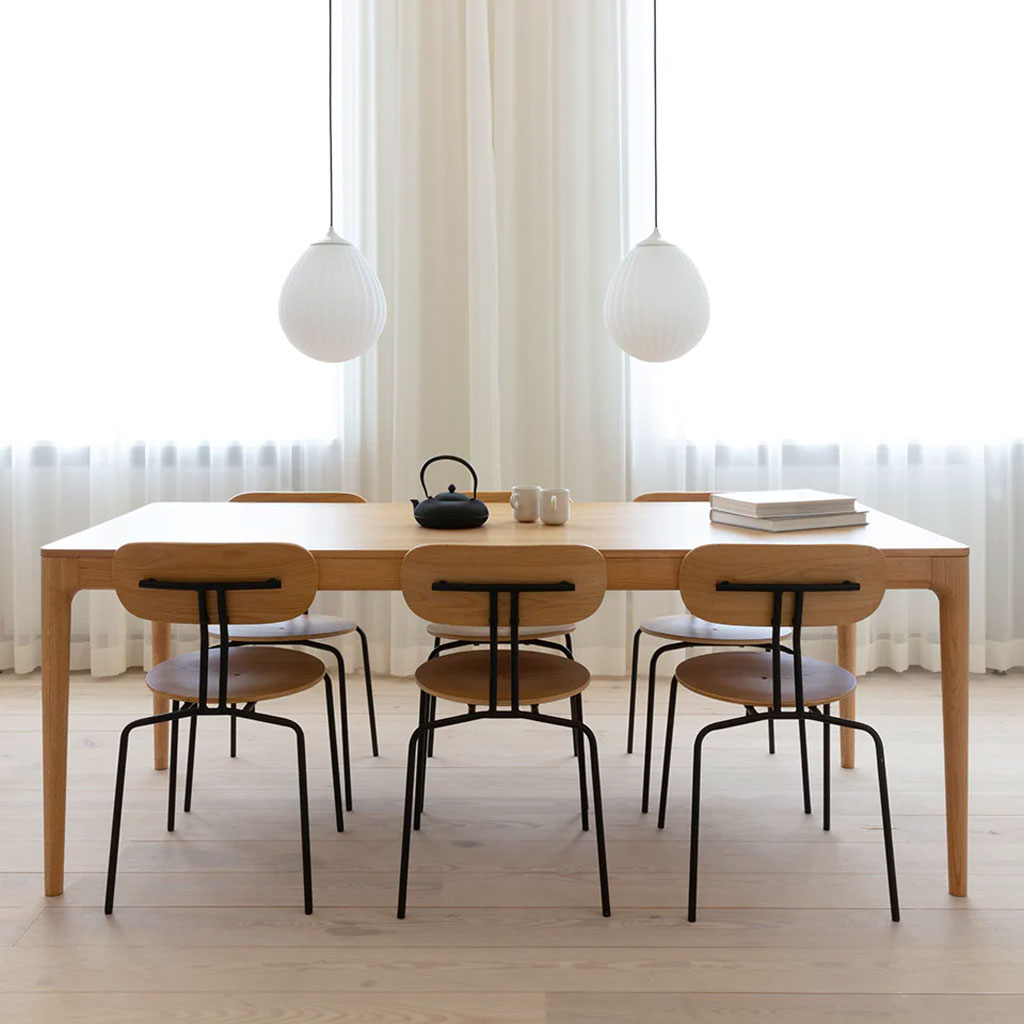 Curious spisebordsstol - Oak/Black - Umage