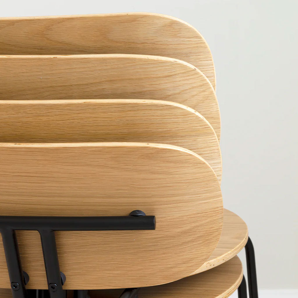 Curious spisebordsstol - Oak/Black - Umage