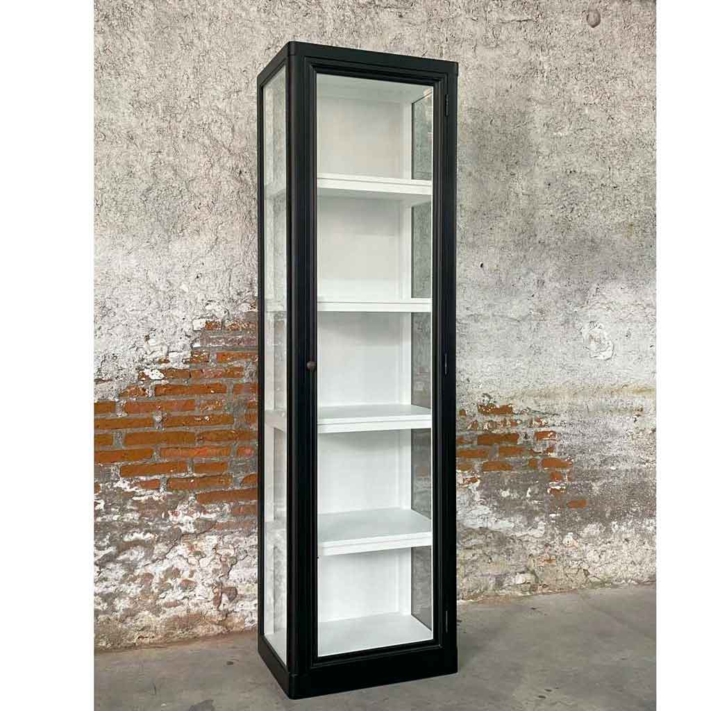 Dixie Vitrineskab - sort - 190x60 - ByH
