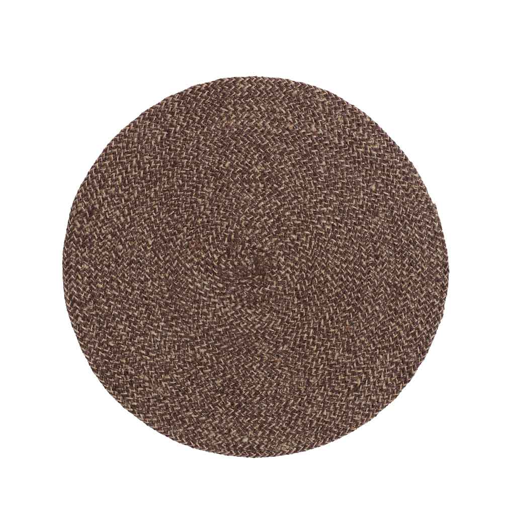 Ella Dækkeserviet - Brown/Natural - Ø38 - Dixie
