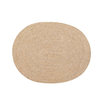 Ella Dækkeserviet Oval - White/Natural - Dixie