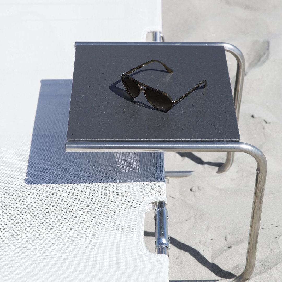 Club Sidebord - Antracit/Aluminium - Fiam