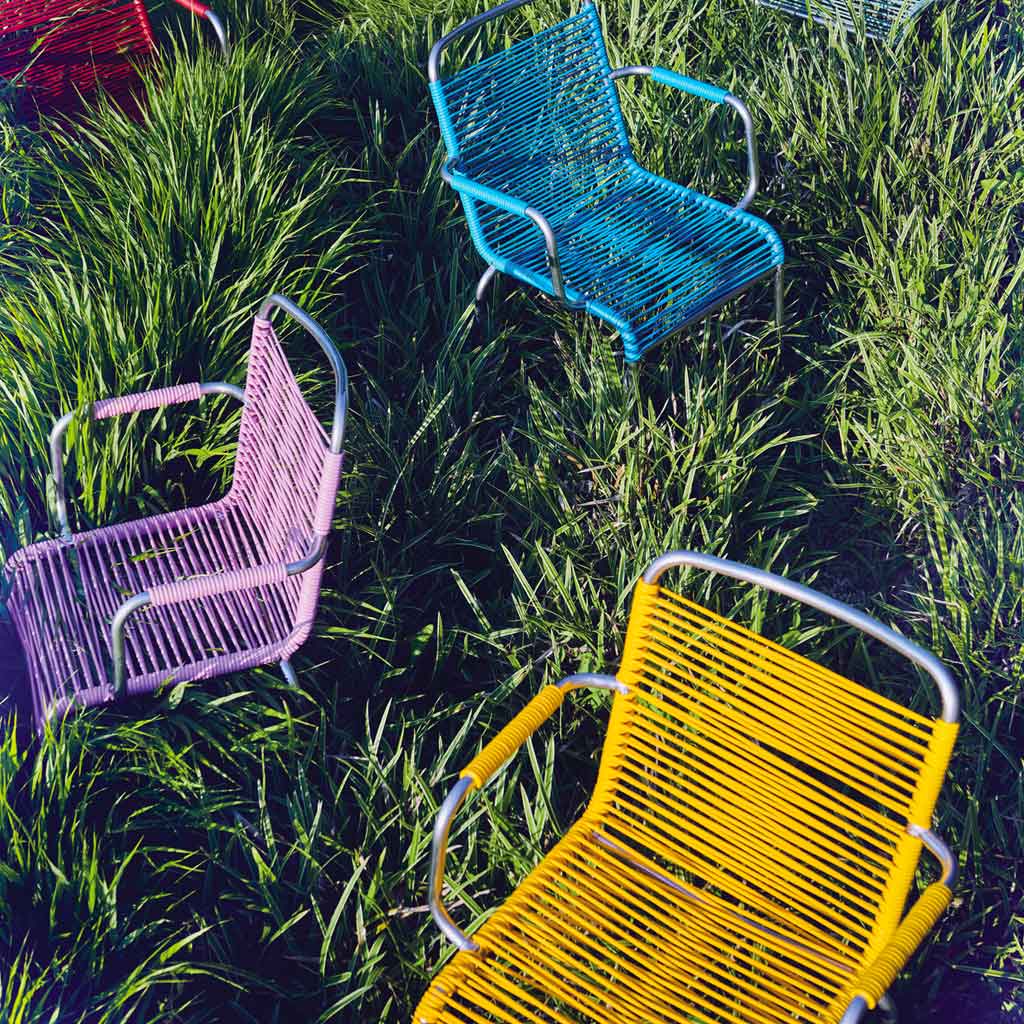 Mya Spaghetti Spisebordsstol m/Armlæn (Turkis) - Fiam