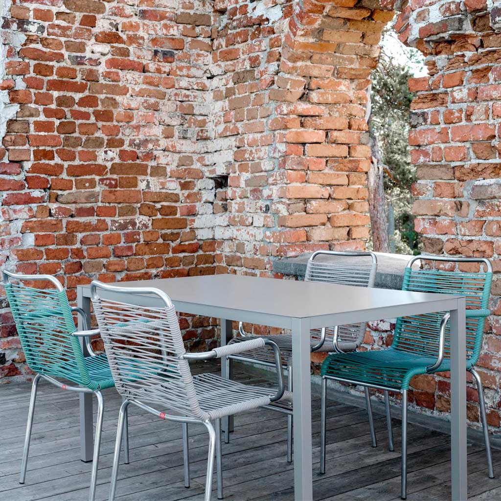 Mya Spaghetti Spisebordsstol m/Armlæn (Turkis) - Fiam