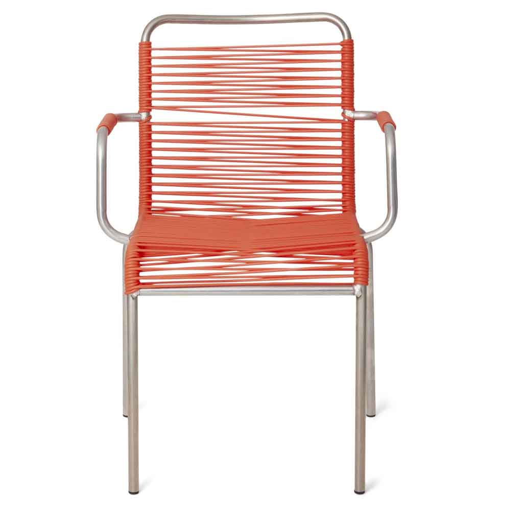 Mya Spaghetti Spisebordsstol m/Armlæn (Orange) - Fiam