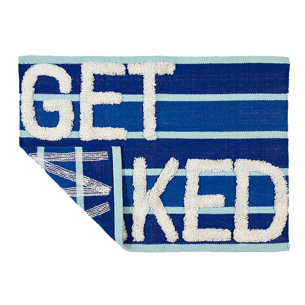 Naked Cotton Bademåtte - Blue, Organic Cotton - 55x80 - Liv Interior