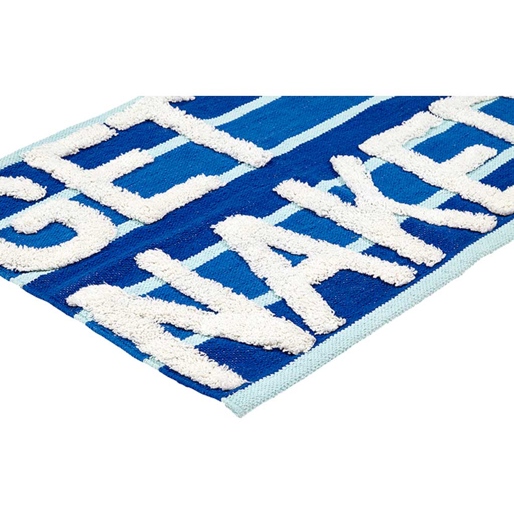 Naked Cotton Bademåtte - Blue, Organic Cotton - 55x80 - Liv Interior