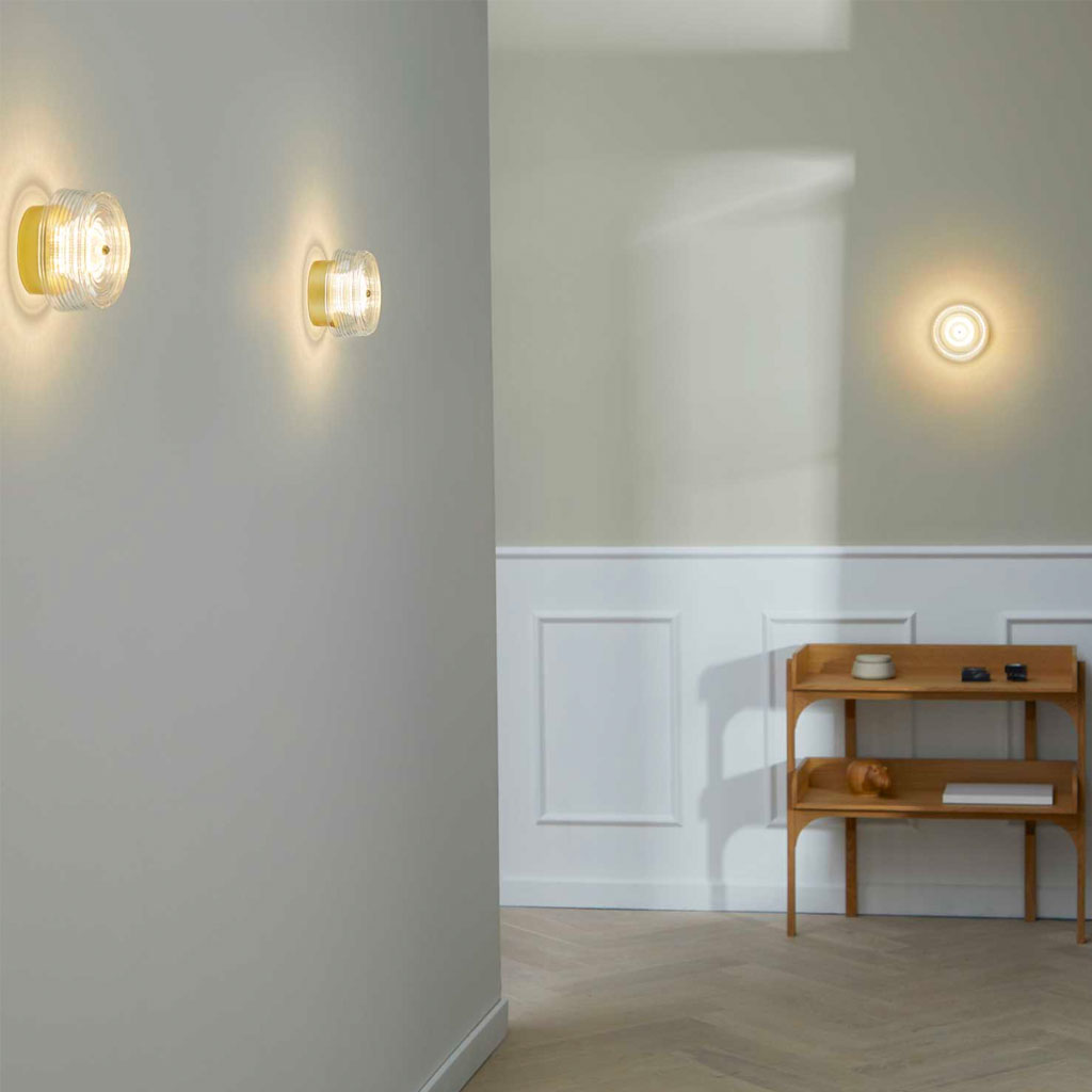 Glow Væglampe - Mat Guld - Loom Design