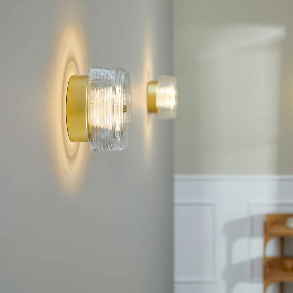 Glow Væglampe - Mat Guld - Loom Design