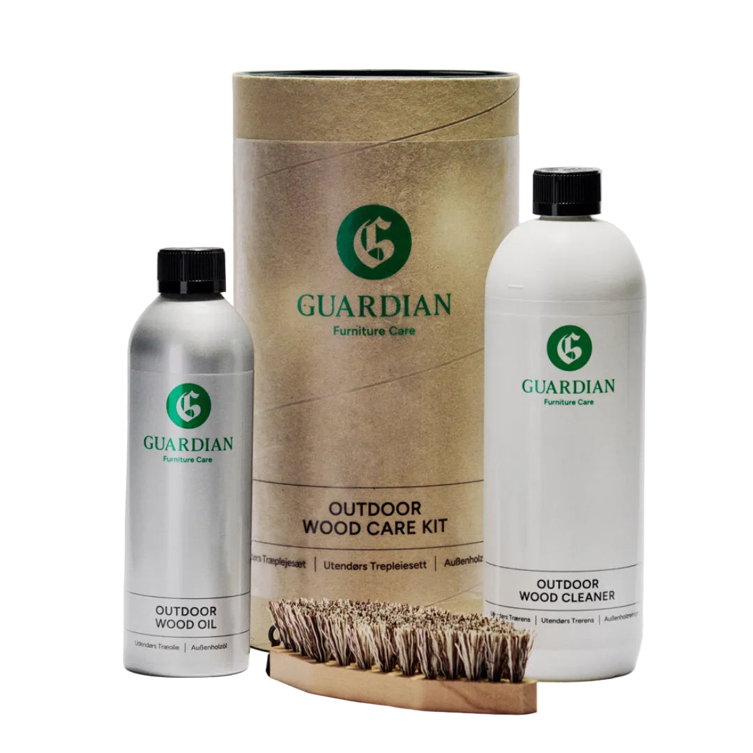 Pleje og vedligeholdelsessæt til havemøbler af træ - Guardian