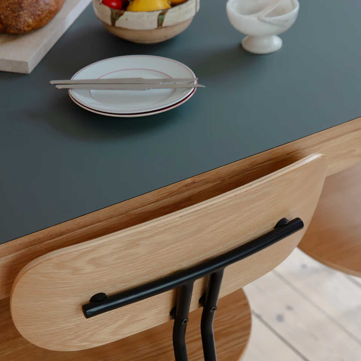 Heart'n'Soul Spisebord - 120 cm - Oak / Moss Green - Umage