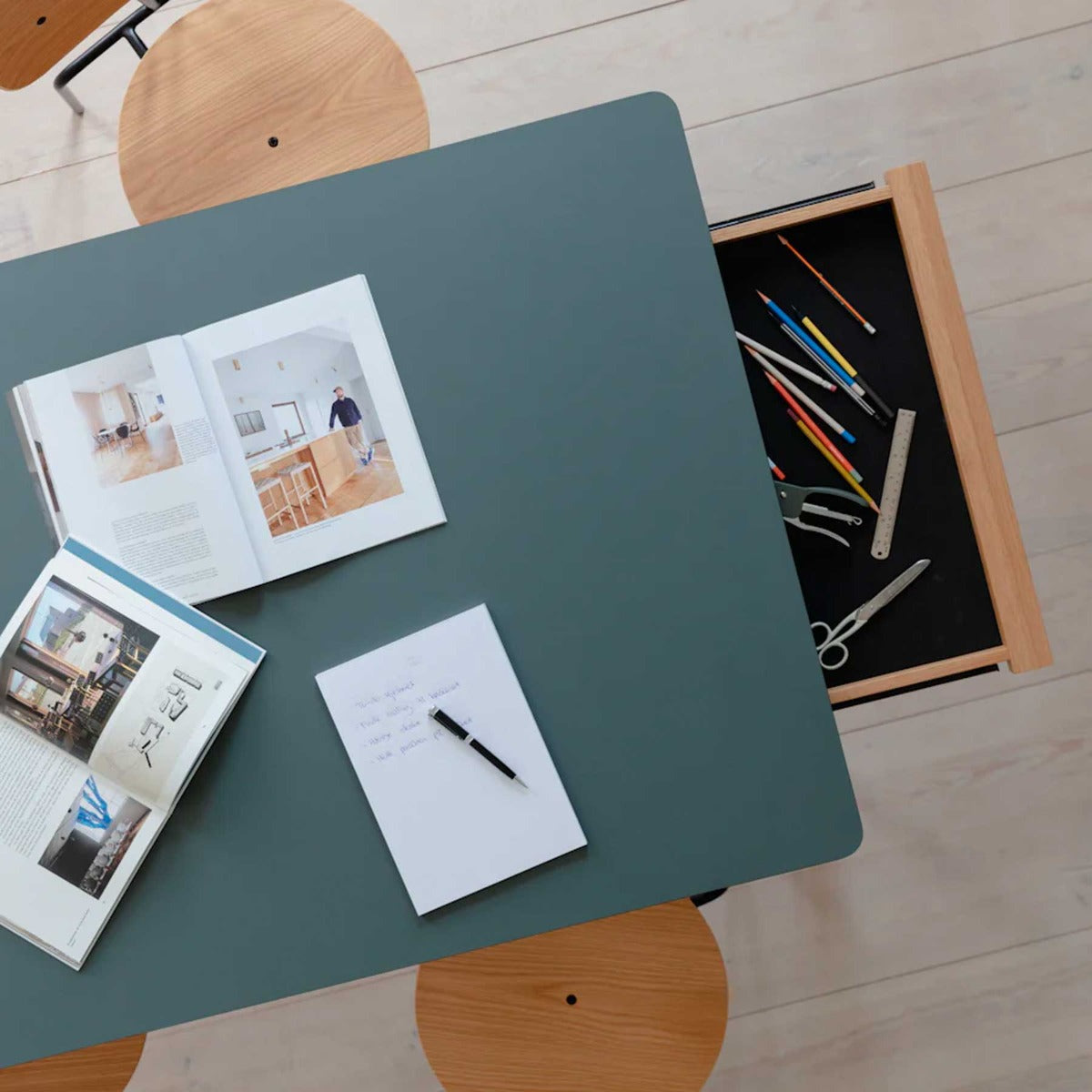 Heart'n'Soul Spisebord - 200 cm - Oak / Moss Green - Umage