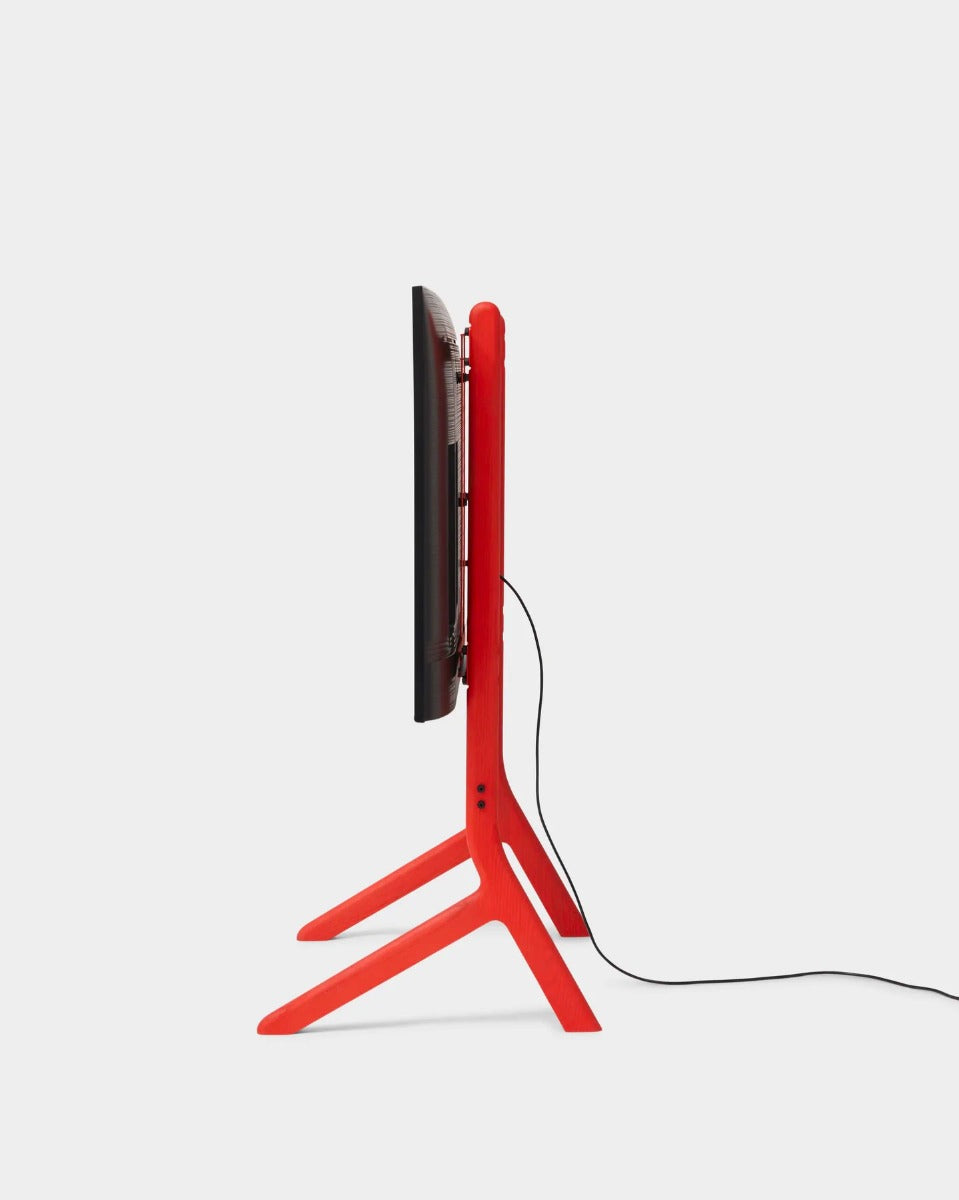 Hopper TV Stander - Blood Orange - Pedestal