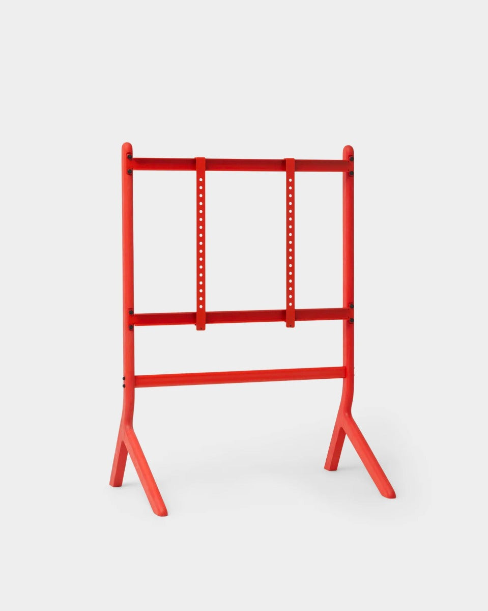 Hopper TV Stander - Blood Orange - Pedestal