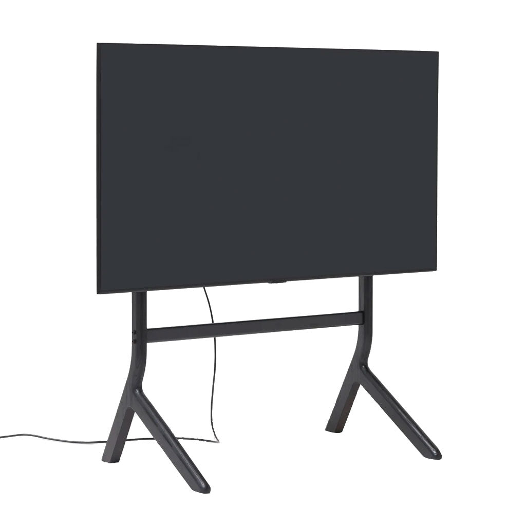 Hopper TV Stander - Black Oak - Pedestal