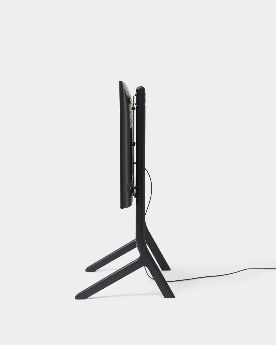 Hopper TV Stander - Black Oak - Pedestal
