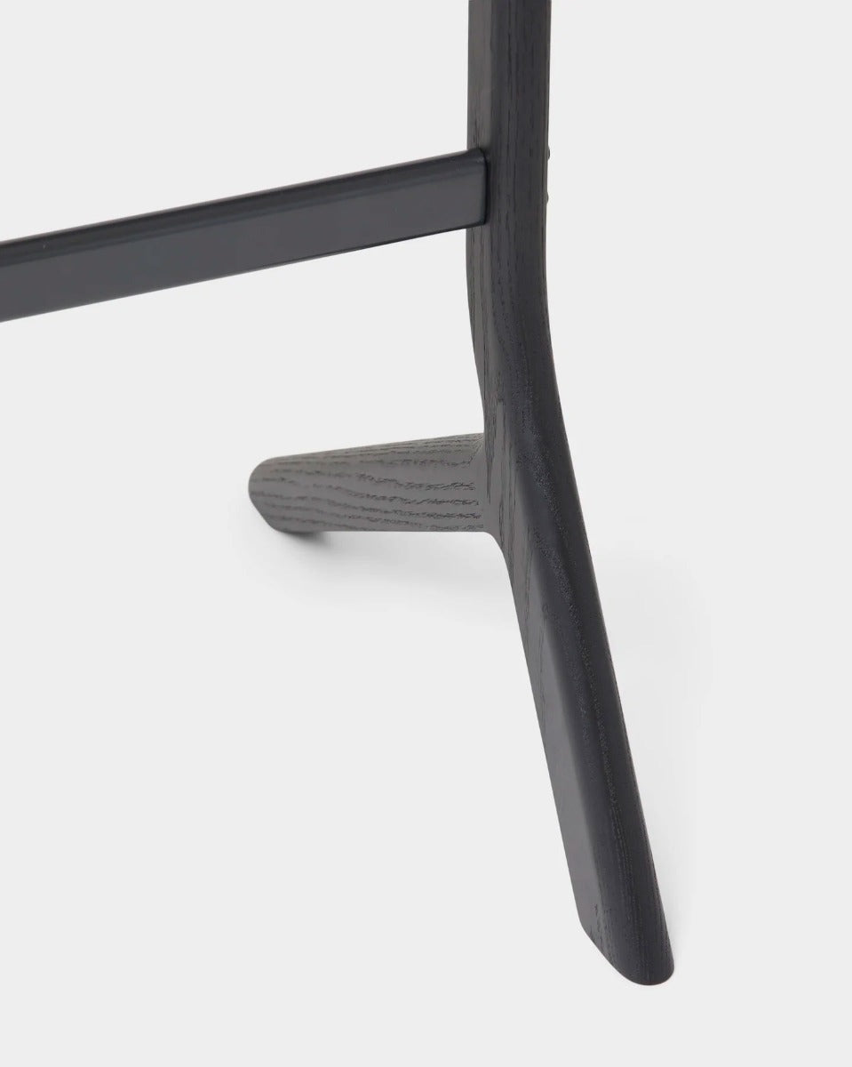 Hopper TV Stander - Black Oak - Pedestal