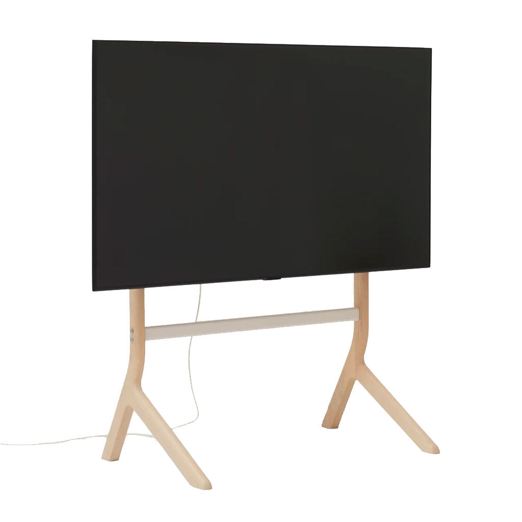 Hopper TV Stander - Light Oak - Pedestal