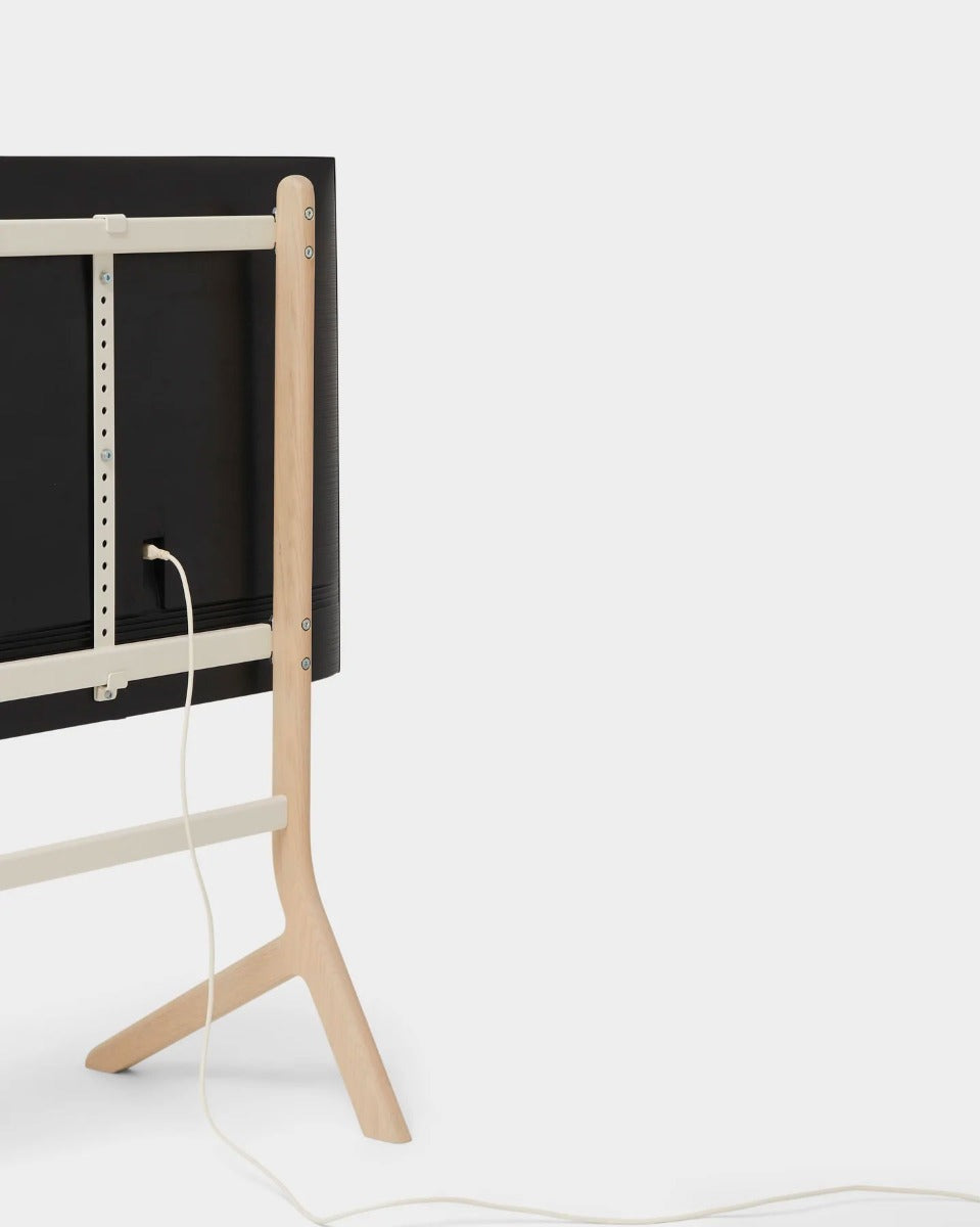 Hopper TV Stander - Light Oak - Pedestal