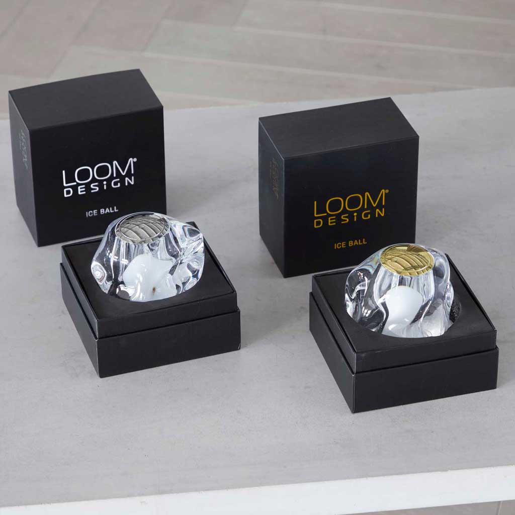 Ice Ball Batteri Bordlampe - Guld - Loom Design