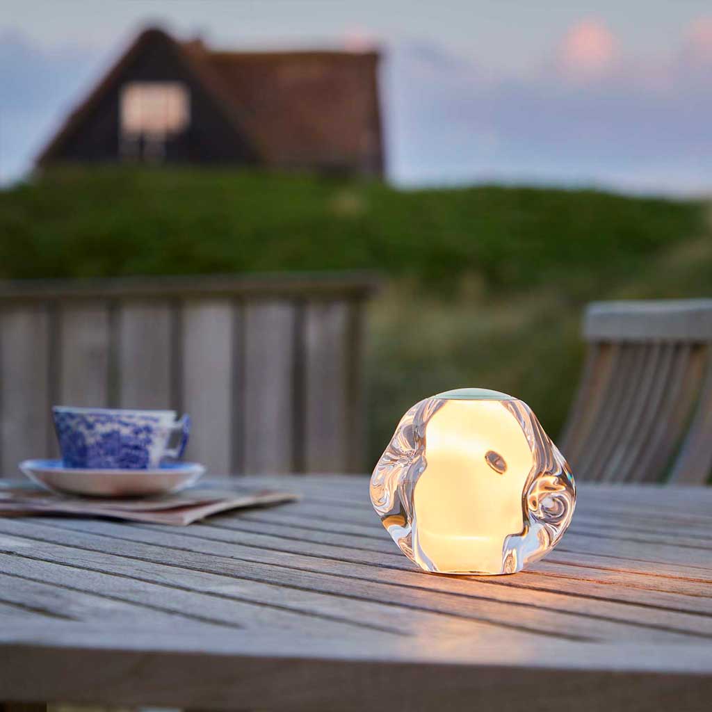 Ice Ball Batteri Bordlampe - Guld - Loom Design