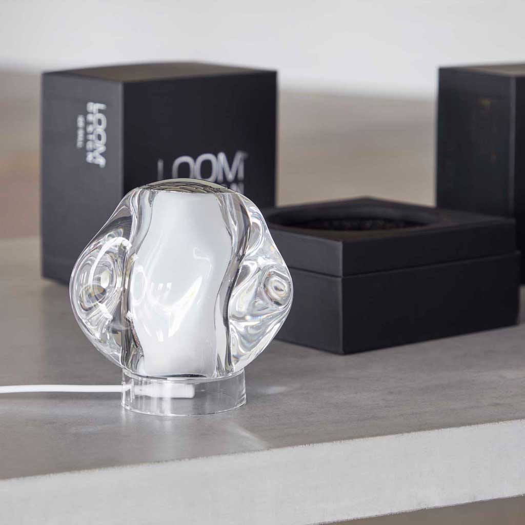 Ice Ball Batteri Bordlampe - Krom - Loom Design