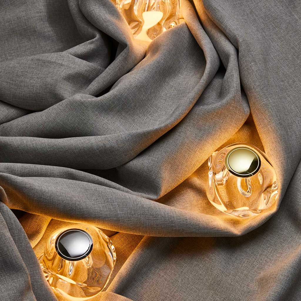 Ice Ball Batteri Bordlampe - Krom - Loom Design
