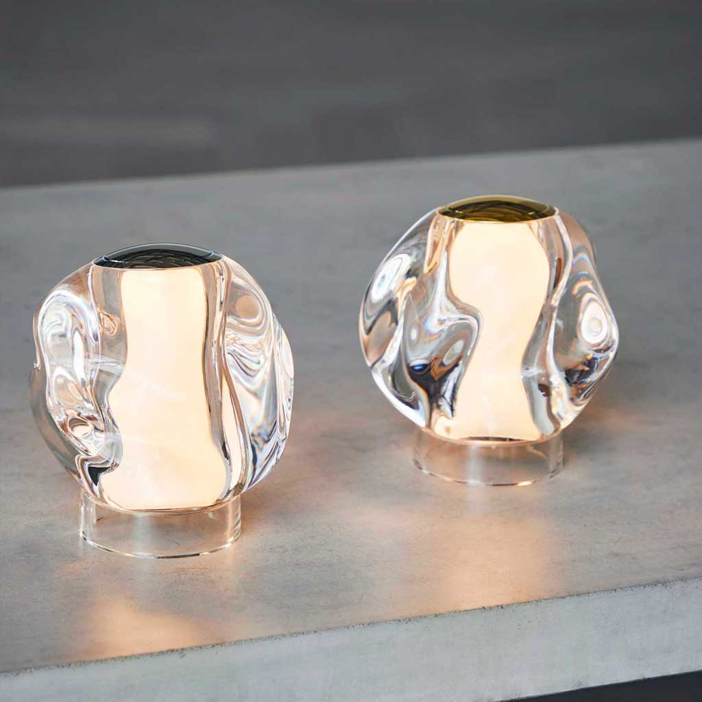 Ice Ball Batteri Bordlampe - Krom - Loom Design