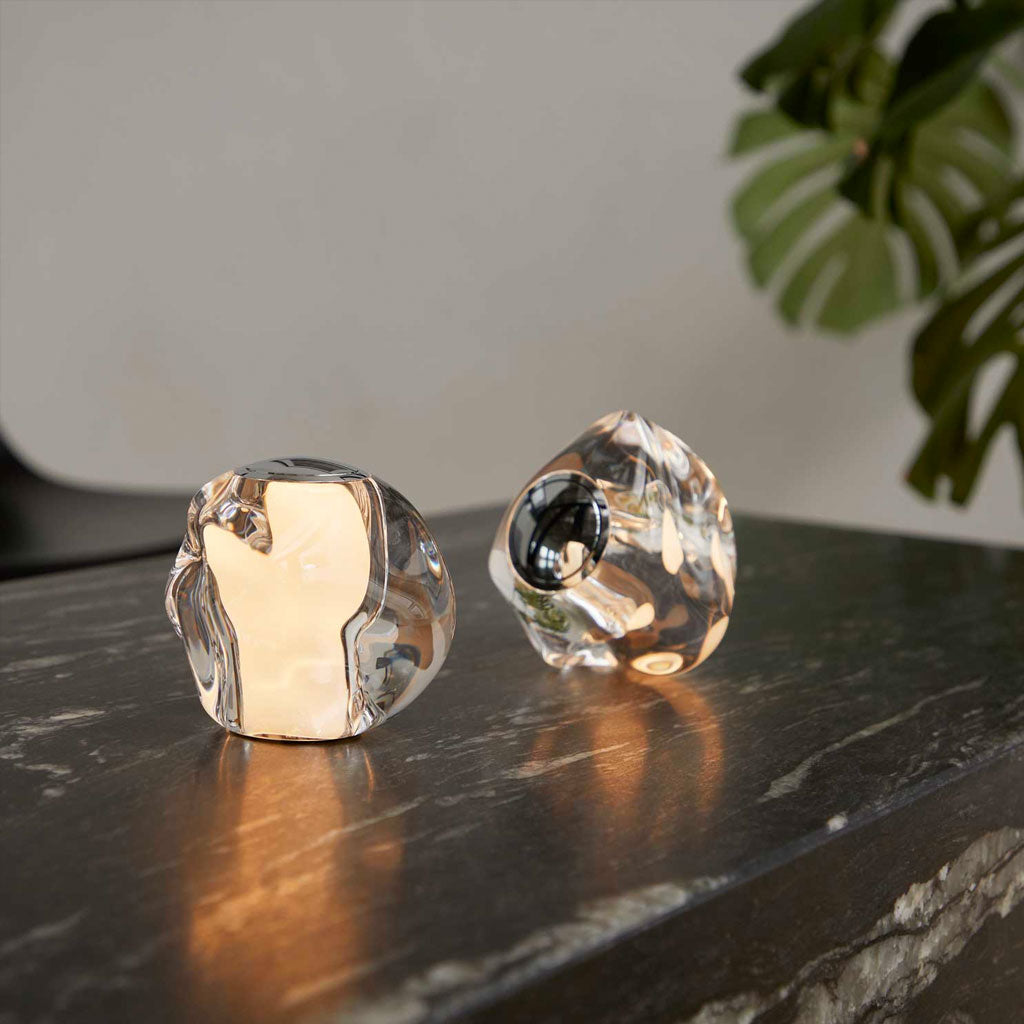 Ice Ball Batteri Bordlampe - Krom - Loom Design