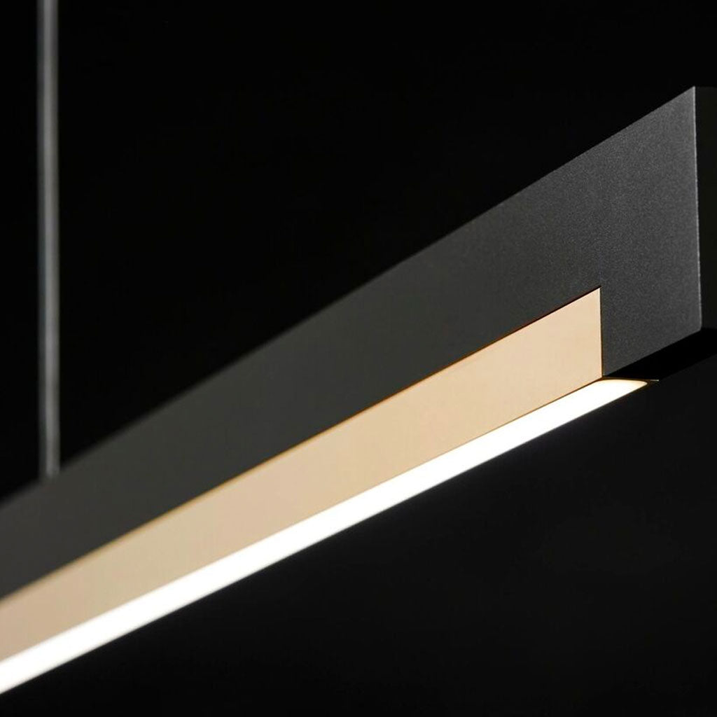 INLAY Pendel - Matt Black / Satin Gold - Light Point / Studio F. A. Porsche