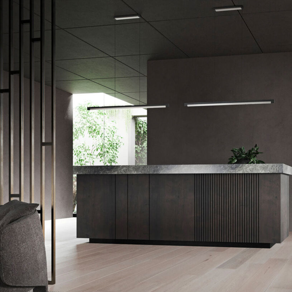 INLAY Pendel - Matt Black / Satin Silver - Light Point / Studio F. A. Porsche