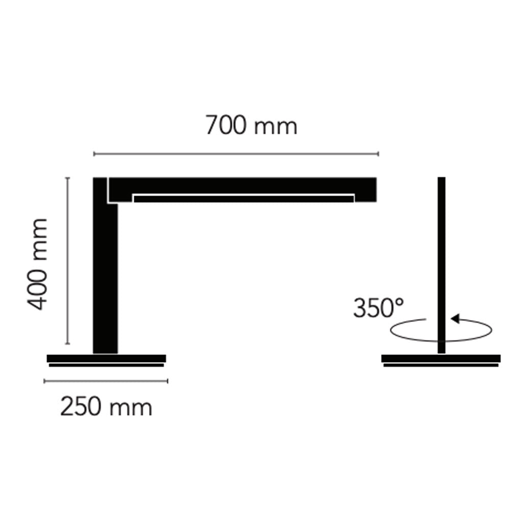 INLAY Bordlampe T2 - Satin Gold / Satin Gold - Light Point / Studio F. A. Porsche