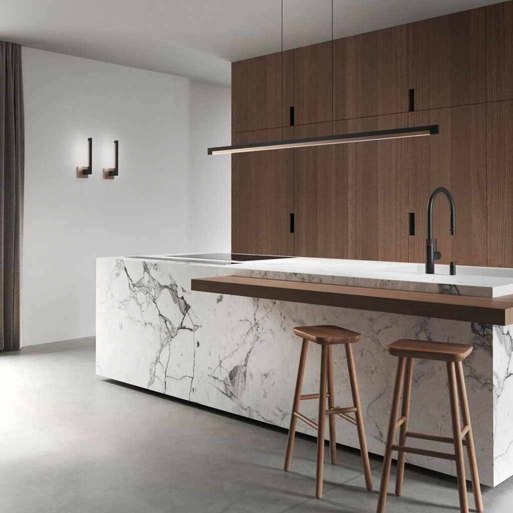 INLAY Væglampe W1 - Matt Black / Satin Silver - Light Point / Studio F. A. Porsche