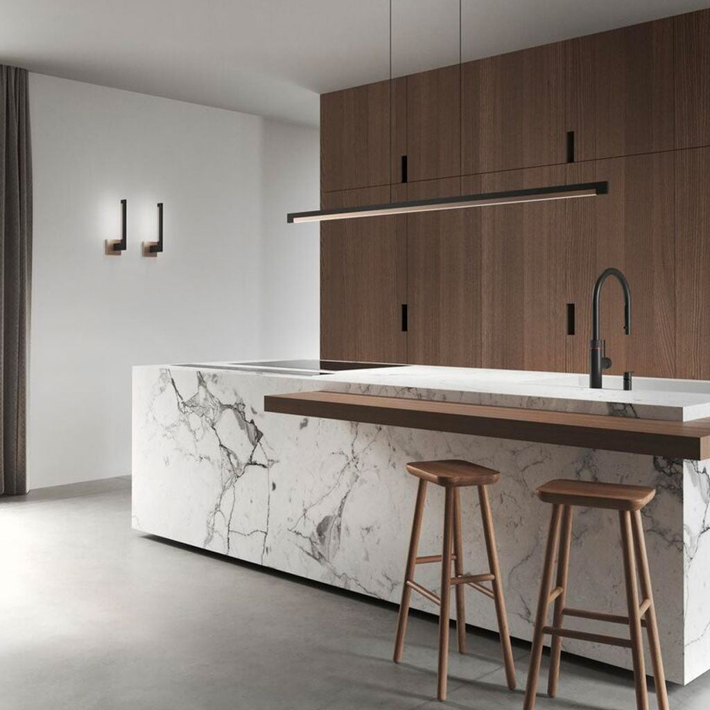 INLAY Væglampe W2 - Matt Black / Satin Gold - Light Point / Studio F. A. Porsche