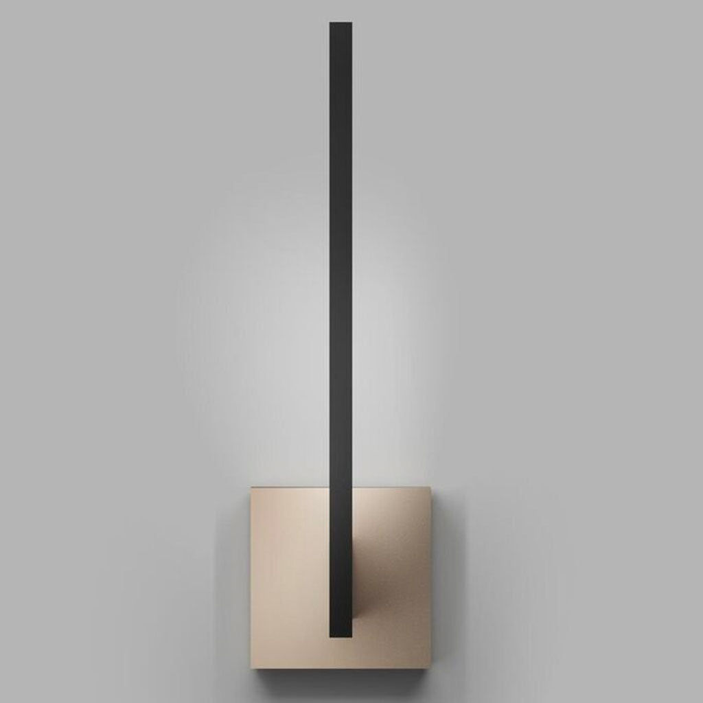INLAY Væglampe W2 - Matt Black / Satin Gold - Light Point / Studio F. A. Porsche