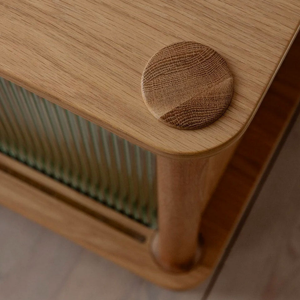 Italic Skab - Dark Oak - Glass - Umage