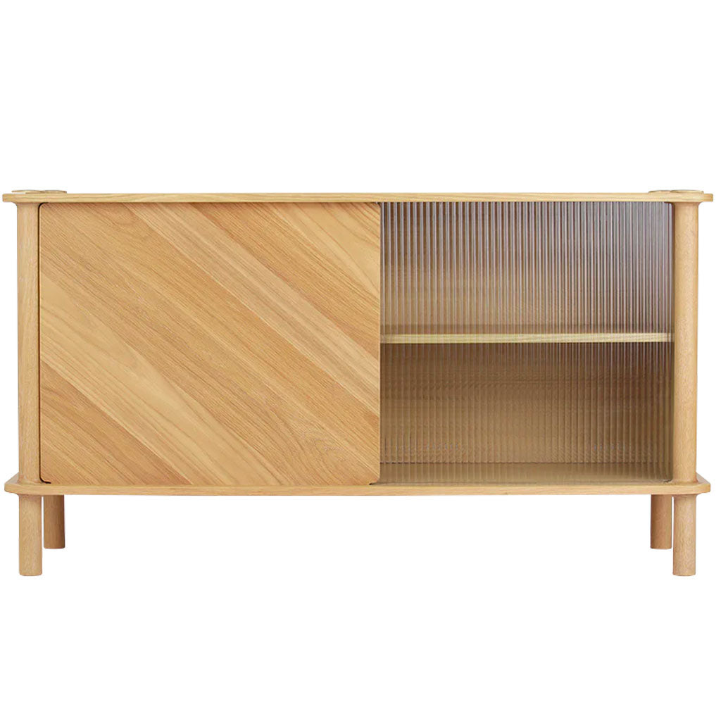 Italic Skab - Oak - Wood/Glass - Umage