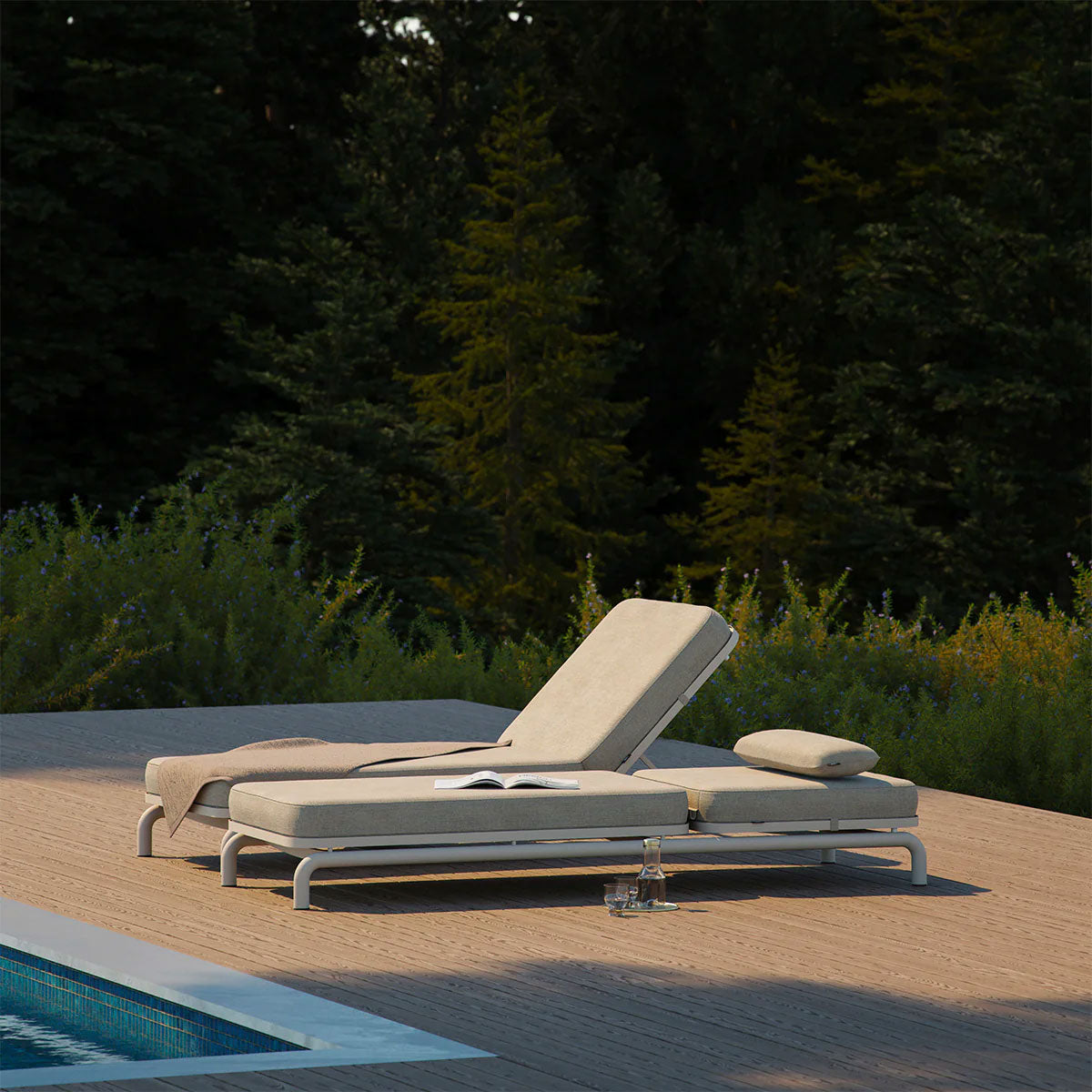 Kirra Sunbed solseng - Kirra Sand - SACKit