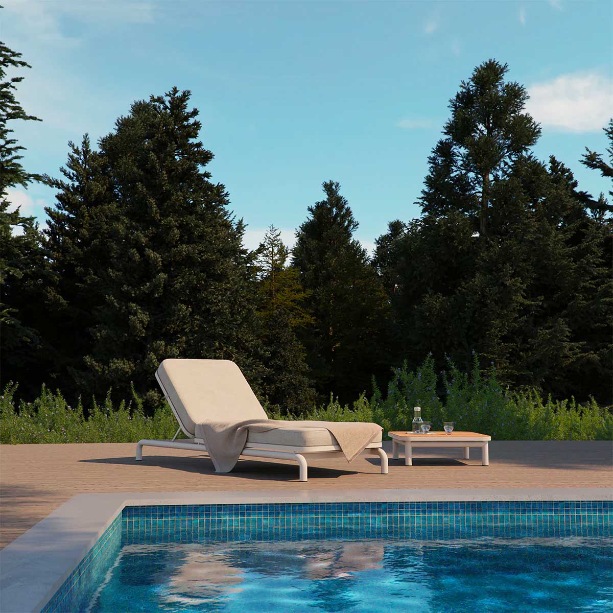 Kirra Sunbed solseng - Kirra Sand - SACKit