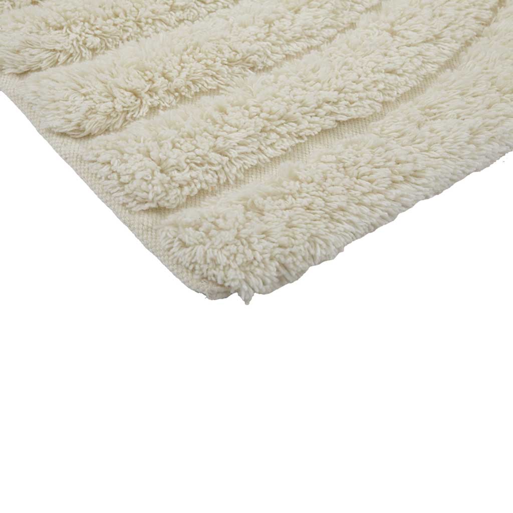 Swirl Shaggy Woolen Gulvtæppe - Liv Interior
