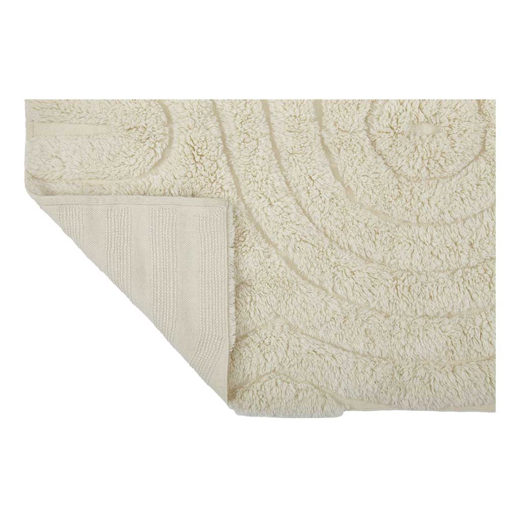 Swirl Shaggy Woolen Gulvtæppe - Liv Interior