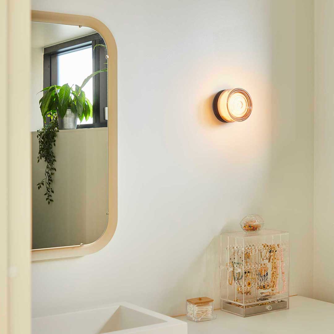 Otto Wave Væg/Loftlampe - Amber - Loom Design