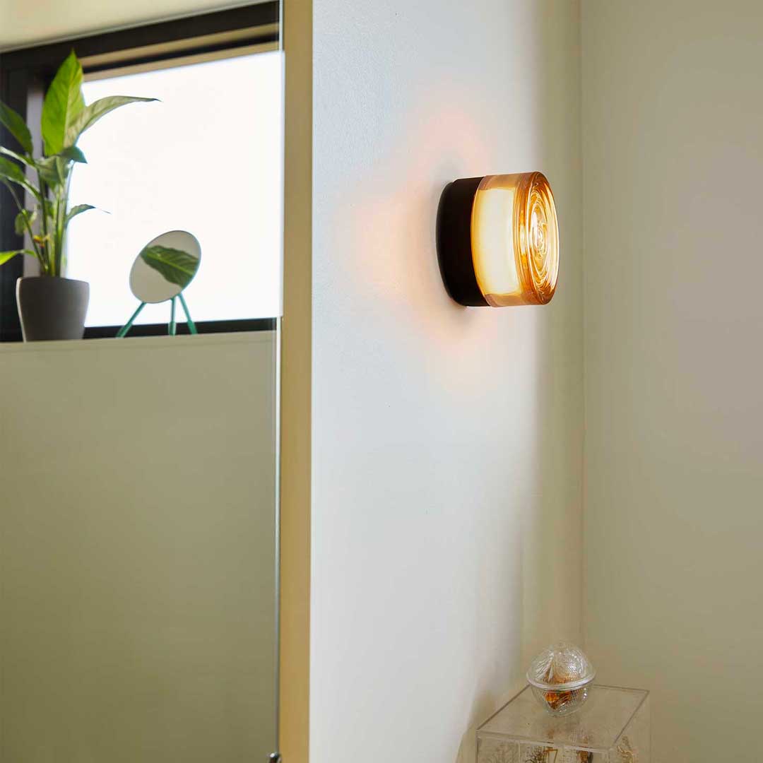Otto Wave Væg/Loftlampe - Amber - Loom Design