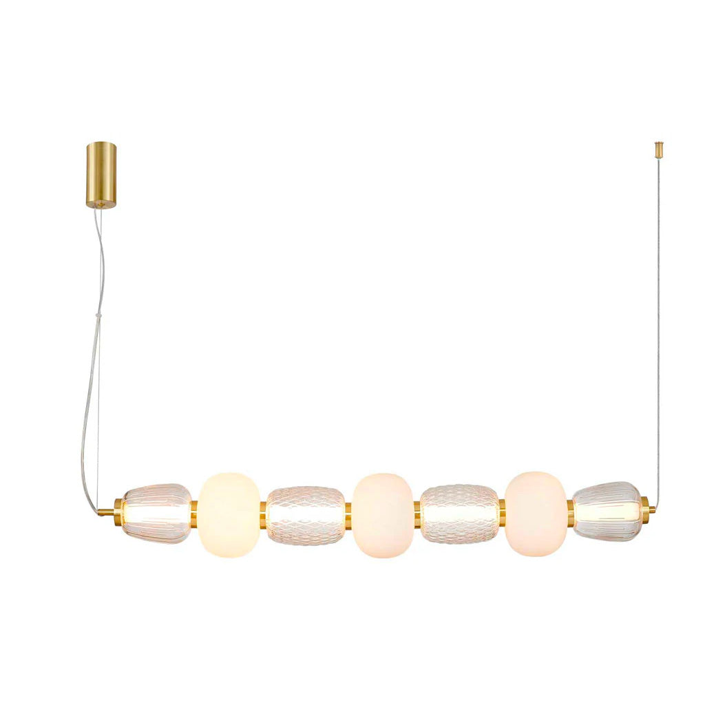 Pearl 7 Pendel - Amber/Guld - Loom Design