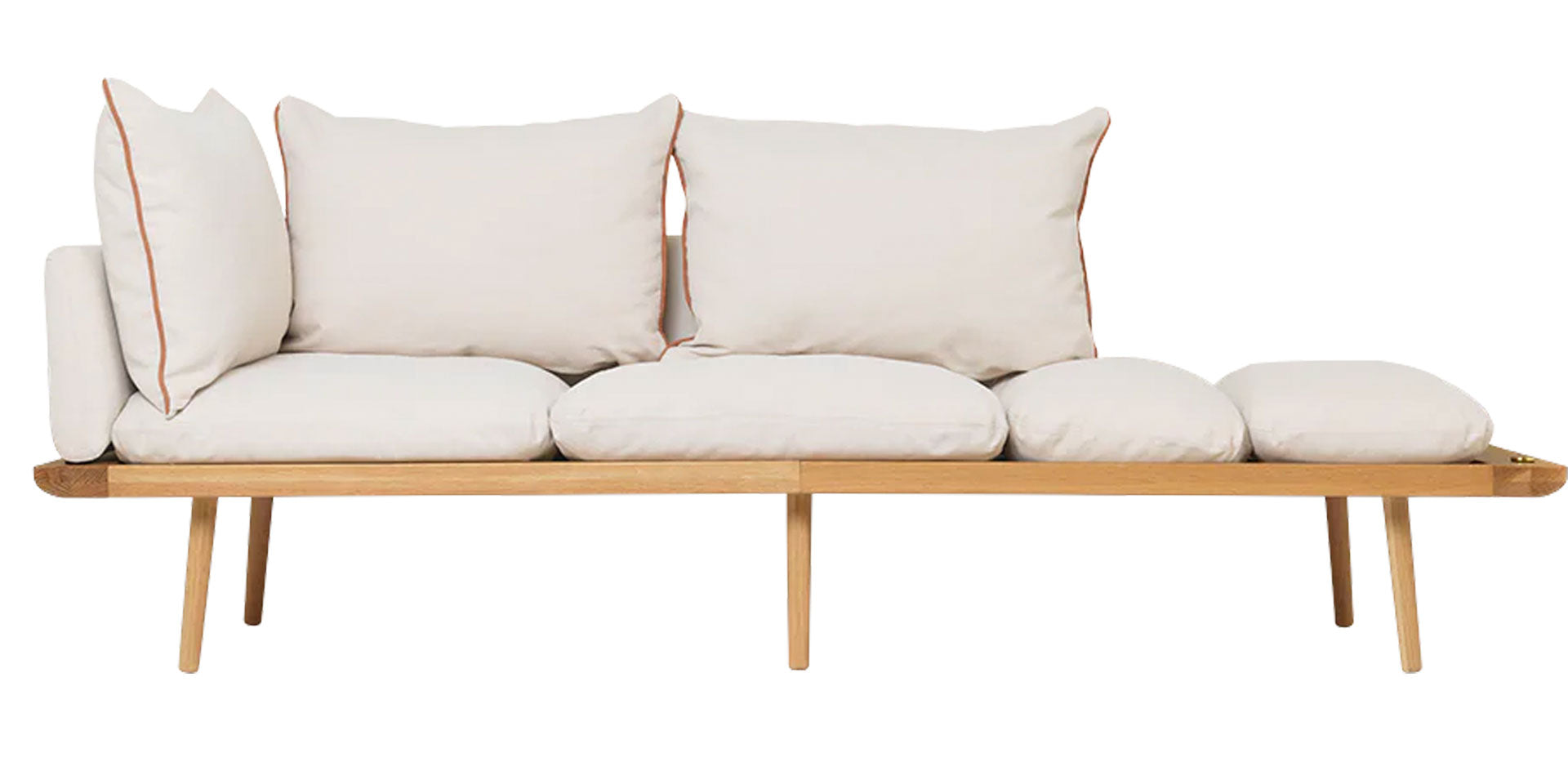 Lounge Around 3 pers. Sofa - Oak/White Sands - Umage