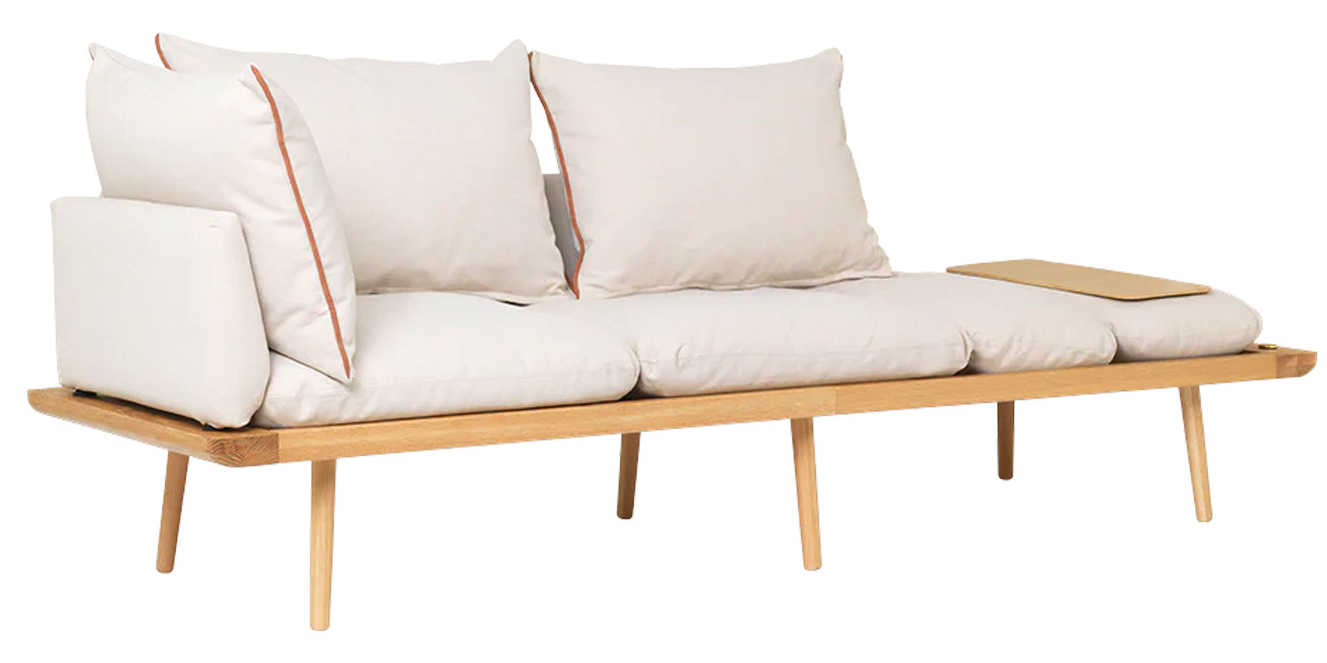 Lounge Around 3 pers. Sofa - Oak/White Sands - Umage