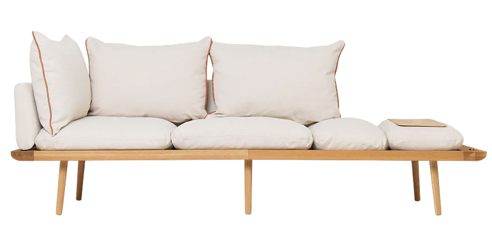 Lounge Around 3 pers. Sofa - Oak/White Sands - Umage