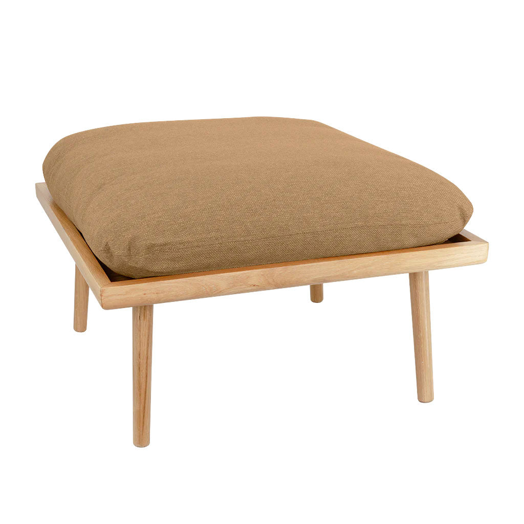 Lounge Around Shuffle Puf - Oak/Sugar Brown - Umage