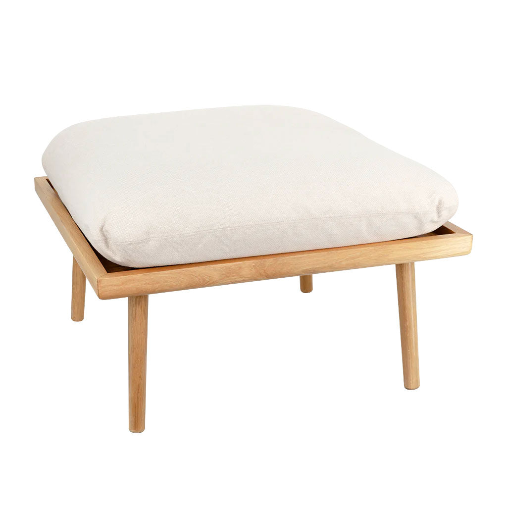 Lounge Around Shuffle Puf - Oak/White Sands - Umage